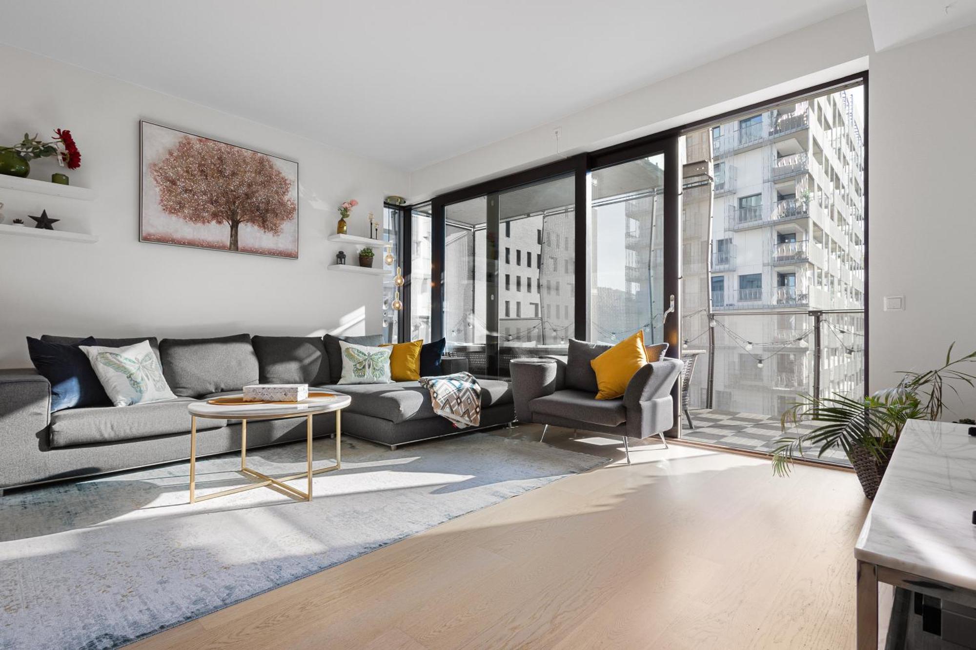 Spacious Modern 2Br Apartment At Central Oslo Barcode Exterior photo